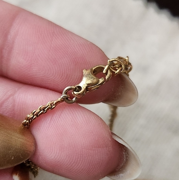 Dior Gold Infinity Necklace Elegant Pendant - Picture 9 of 12